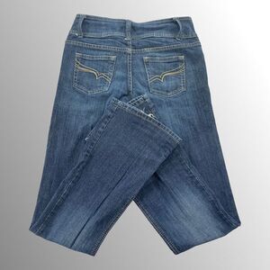 Revolt Jeans‎ Womens 9 (29x31) Bootcut Flare Embroidered Medium Wash Y2K